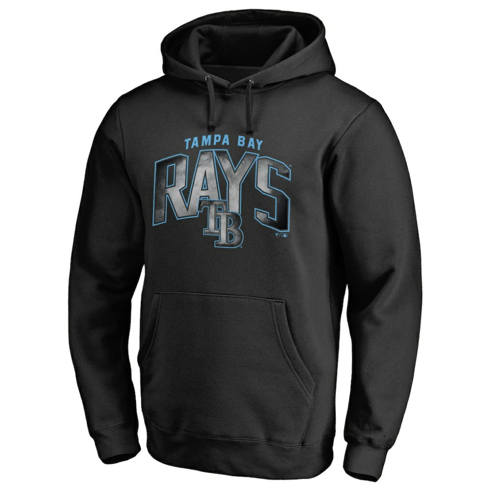 Tampa Bay Rays Arch Smoke Pullover Hoodie - Black Hoodies