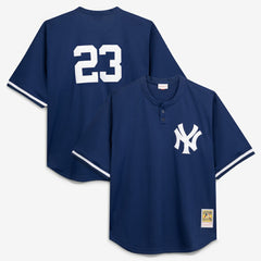 Don Mattingly New York Yankees Mitchell & Ness Cooperstown Collection Big & Tall Mesh Batting Practice Jersey - Navy Jerseys