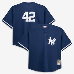 Mariano Rivera New York Yankees Mitchell & Ness Cooperstown Collection Big & Tall Mesh Batting Practice Jersey - Navy Jerseys
