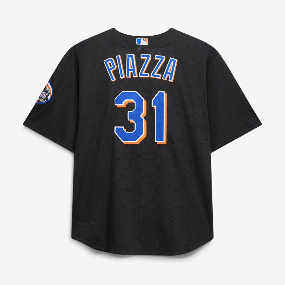 Mike Piazza New York Mets Mitchell & Ness Big & Tall Cooperstown Mesh Batting Practice Jersey - Black Jerseys