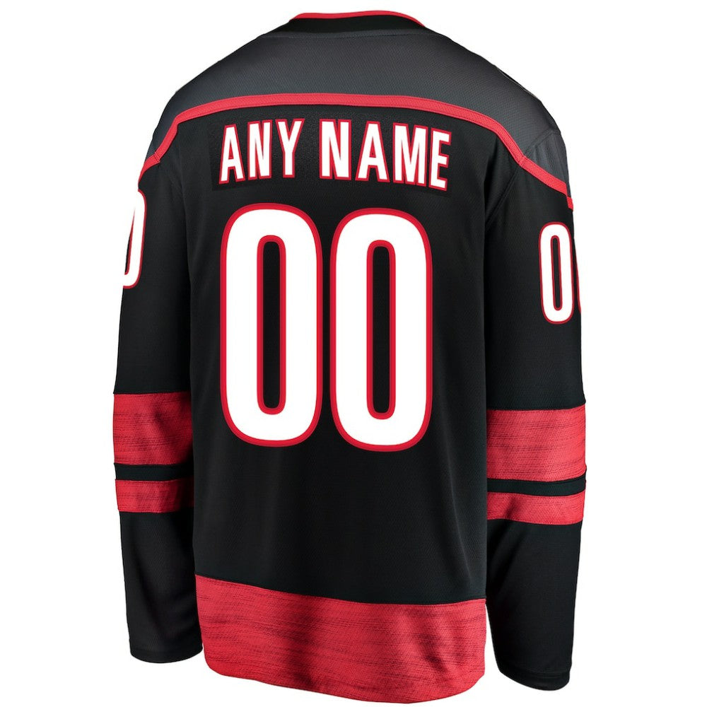 Carolina Hurricanes Fanatics Home Breakaway Custom Jersey - Black | US 3273705