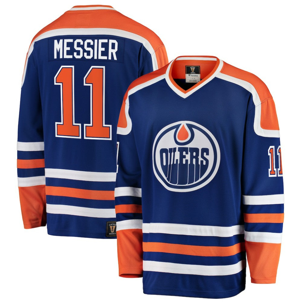 Mark Messier Edmonton Oilers Fanatics Premier Breakaway Retired Player Jersey - Blue | US 3276573
