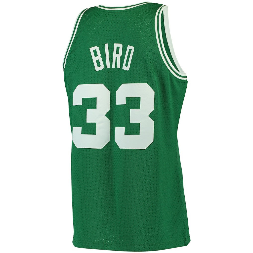 Larry Bird Boston Celtics 1985/86 Big & Tall Hardwood Classics Swingman Jersey Kelly Green - Mitchell & Ness