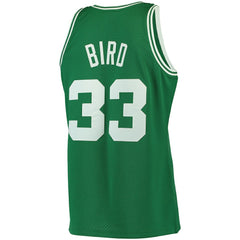 Larry Bird Boston Celtics 1985/86 Big & Tall Hardwood Classics Swingman Jersey Kelly Green - Mitchell & Ness