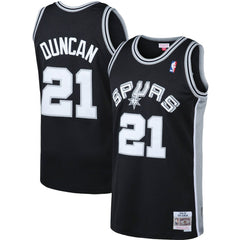 Tim Duncan San Antonio Spurs 1998/99 Big & Tall Hardwood Classics Swingman Jersey Black - Mitchell & Ness