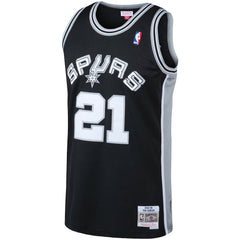 Tim Duncan San Antonio Spurs 1998/99 Big & Tall Hardwood Classics Swingman Jersey Black - Mitchell & Ness