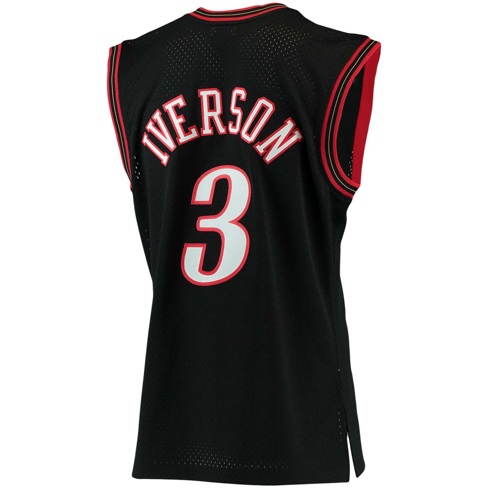 Allen Iverson Philadelphia 76ers 2000/01 Big & Tall Hardwood Classics Swingman Jersey Black - Mitchell & Ness
