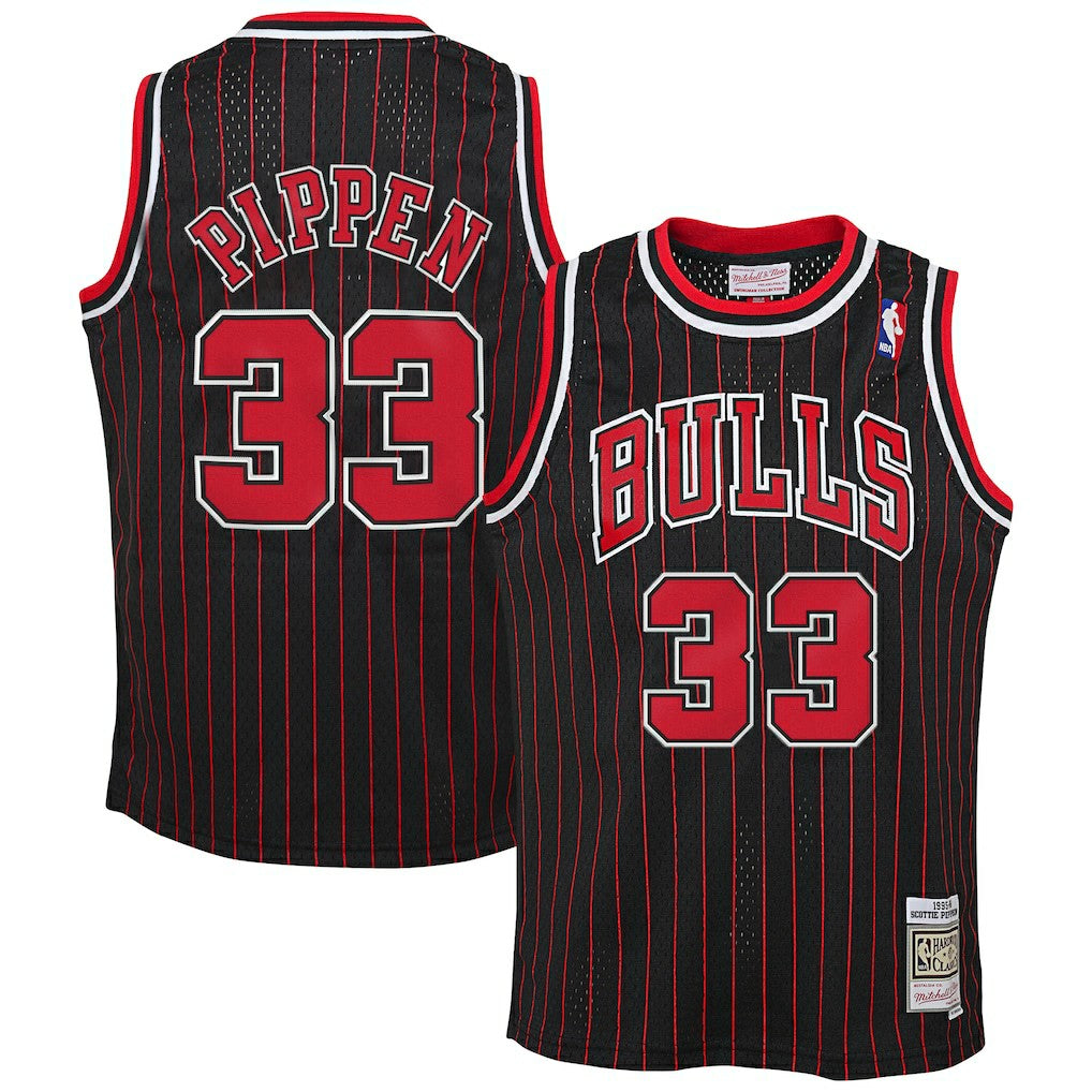 Scottie Pippen Chicago Bulls Big & Tall Hardwood Classics Swingman Jersey Black - Mitchell & Ness