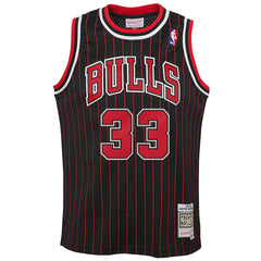Scottie Pippen Chicago Bulls Big & Tall Hardwood Classics Swingman Jersey Black - Mitchell & Ness