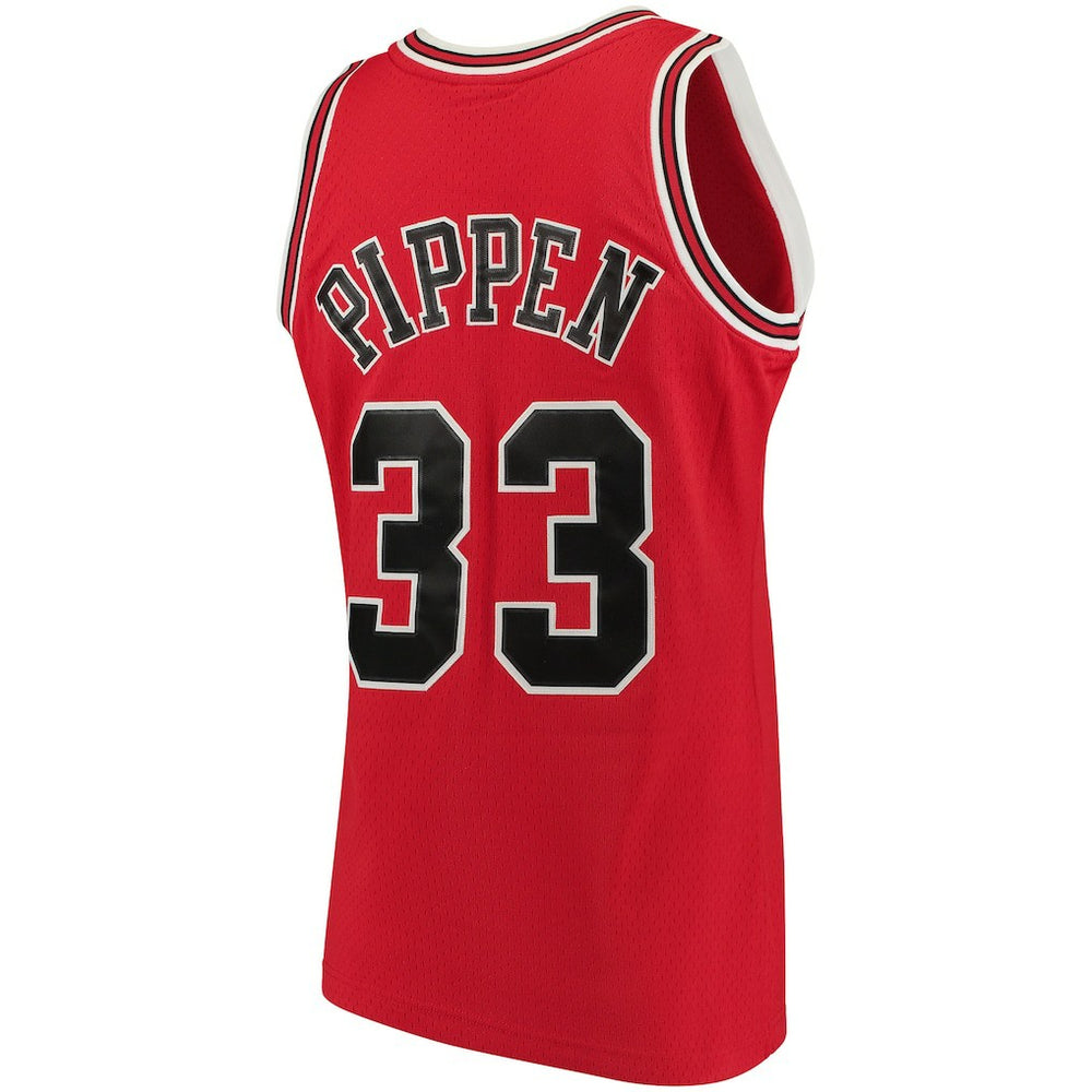 Scottie Pippen Chicago Bulls 1997/98 Big & Tall Hardwood Classics Swingman Jersey Red - Mitchell & Ness