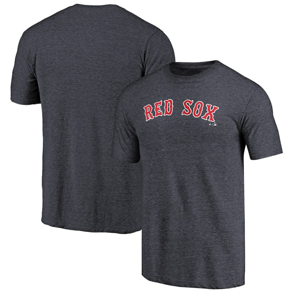 Boston Red Sox Team Wordmark Tri-Blend T-Shirt - Navy T-shirts