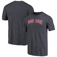 Boston Red Sox Team Wordmark Tri-Blend T-Shirt - Navy T-shirts