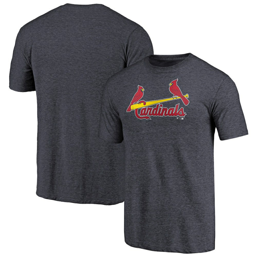 St. Louis Cardinals Team Wordmark Tri-Blend T-Shirt - Navy T-shirts