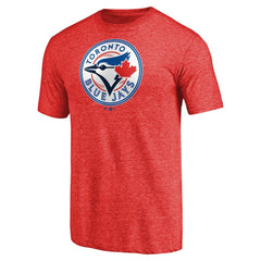 Toronto Blue Jays Team Wordmark Tri-Blend T-Shirt - Red T-shirts