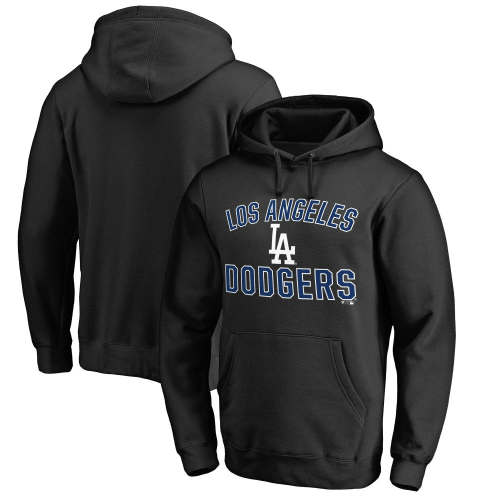 Los Angeles Dodgers Team Victory Arch Pullover Hoodie - Black Hoodies
