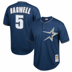 Jeff Bagwell Houston Astros Mitchell & Ness Youth Cooperstown Collection Mesh Batting Practice Jersey - Navy Jerseys