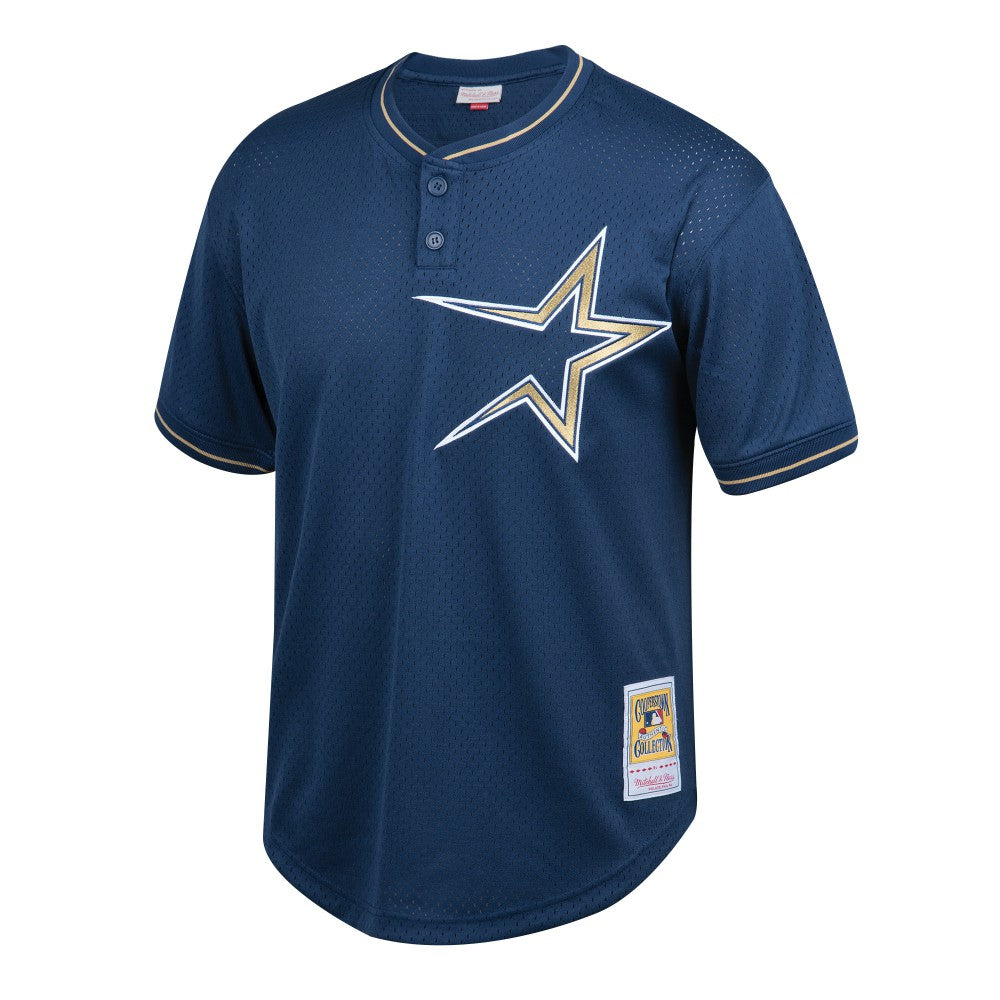 Jeff Bagwell Houston Astros Mitchell & Ness Youth Cooperstown Collection Mesh Batting Practice Jersey - Navy Jerseys