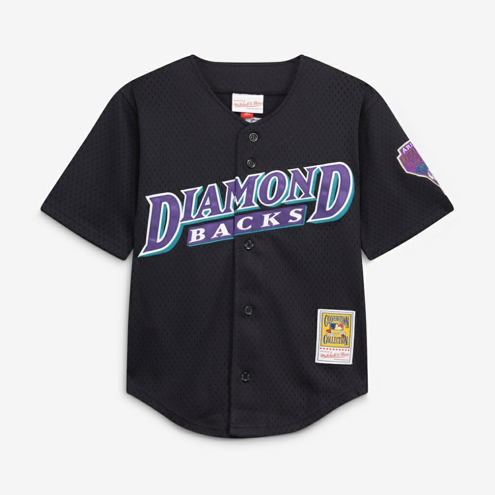 Randy Johnson Arizona Diamondbacks Mitchell & Ness Youth Cooperstown Collection Mesh Batting Practice Jersey - Black Jerseys