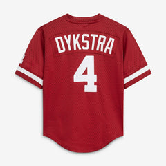 Lenny Dykstra Philadelphia Phillies Mitchell & Ness Youth Cooperstown Collection Mesh Batting Practice Jersey - Burgundy Jerseys