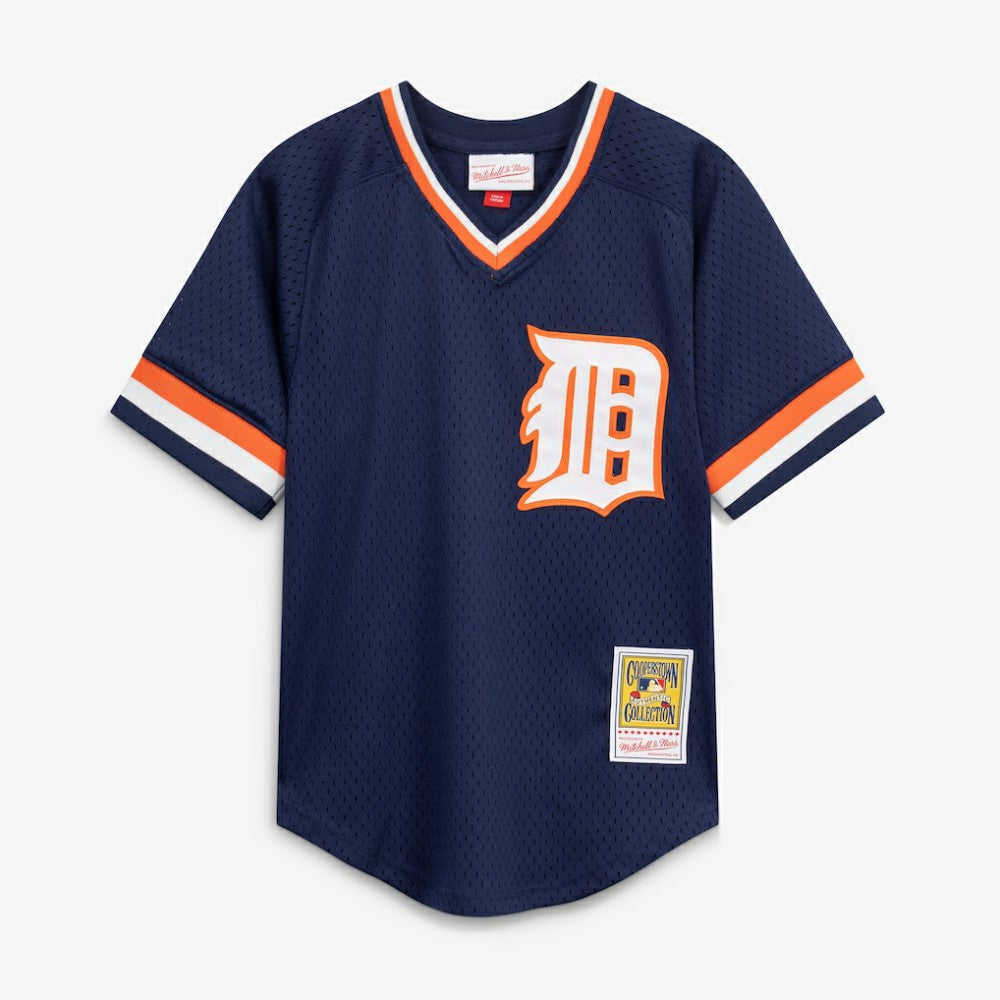 Kirk Gibson Detroit Tigers Mitchell & Ness Youth Cooperstown Collection Mesh Batting Practice Jersey - Navy Jerseys