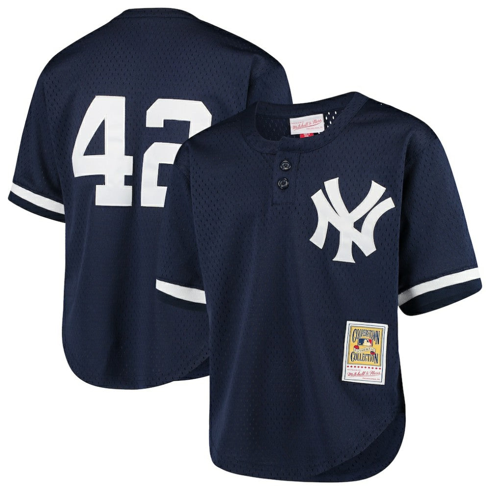 Mariano Rivera New York Yankees Mitchell & Ness Youth Cooperstown Collection Mesh Batting Practice Jersey - Navy Jerseys