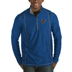 St. Louis Blues Antigua Tempo Desert Dry Half-Zip Pullover Jacket - Royal | US 3289953