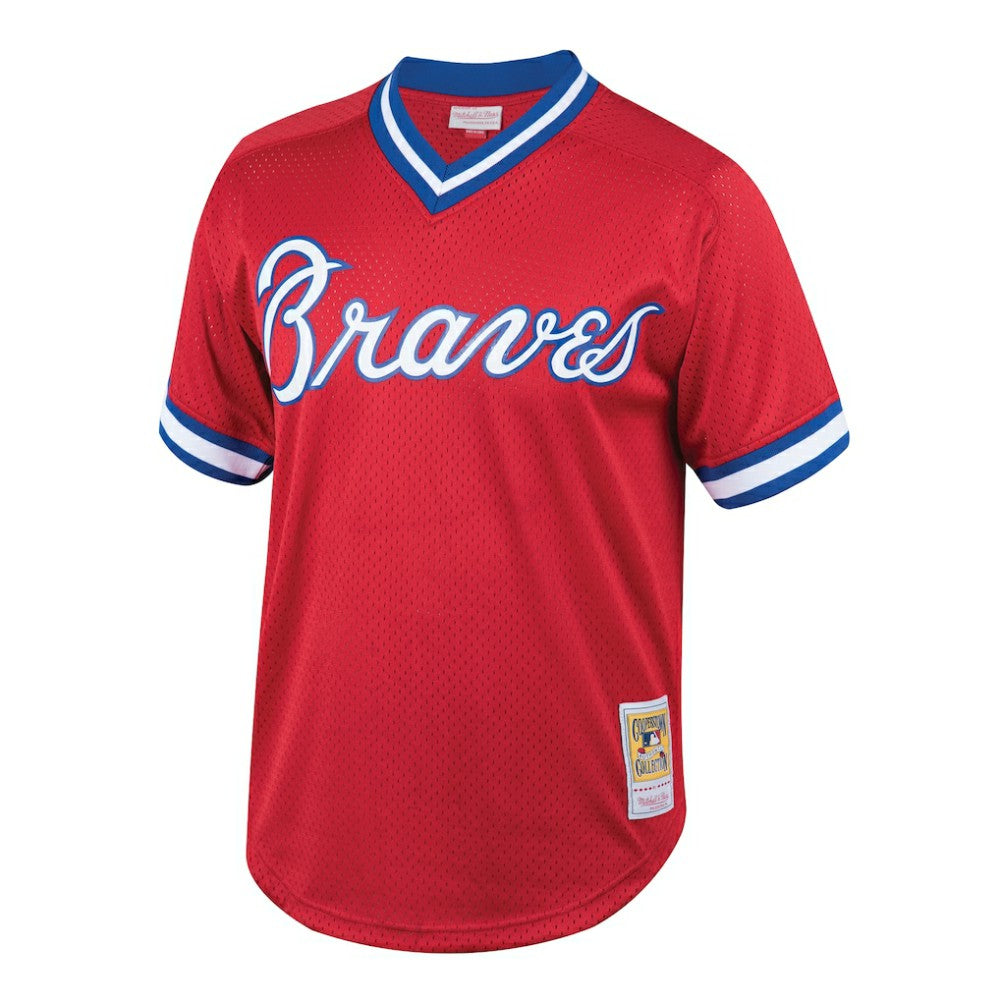 Dale Murphy Atlanta Braves Mitchell & Ness Youth Cooperstown Collection Mesh Batting Practice Jersey - Red Jerseys