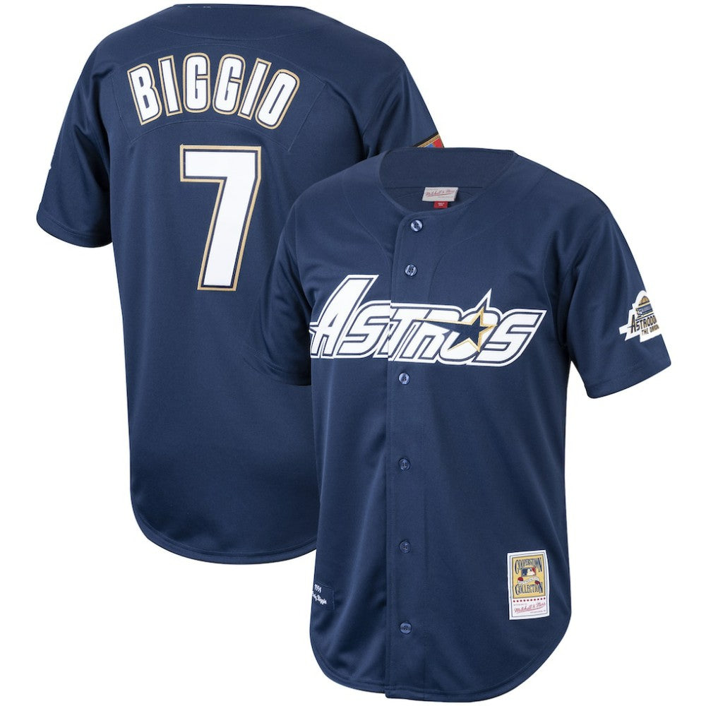 Craig Biggio Houston Astros Mitchell & Ness Cooperstown Collection 1994 Authentic Jersey - Navy Jerseys