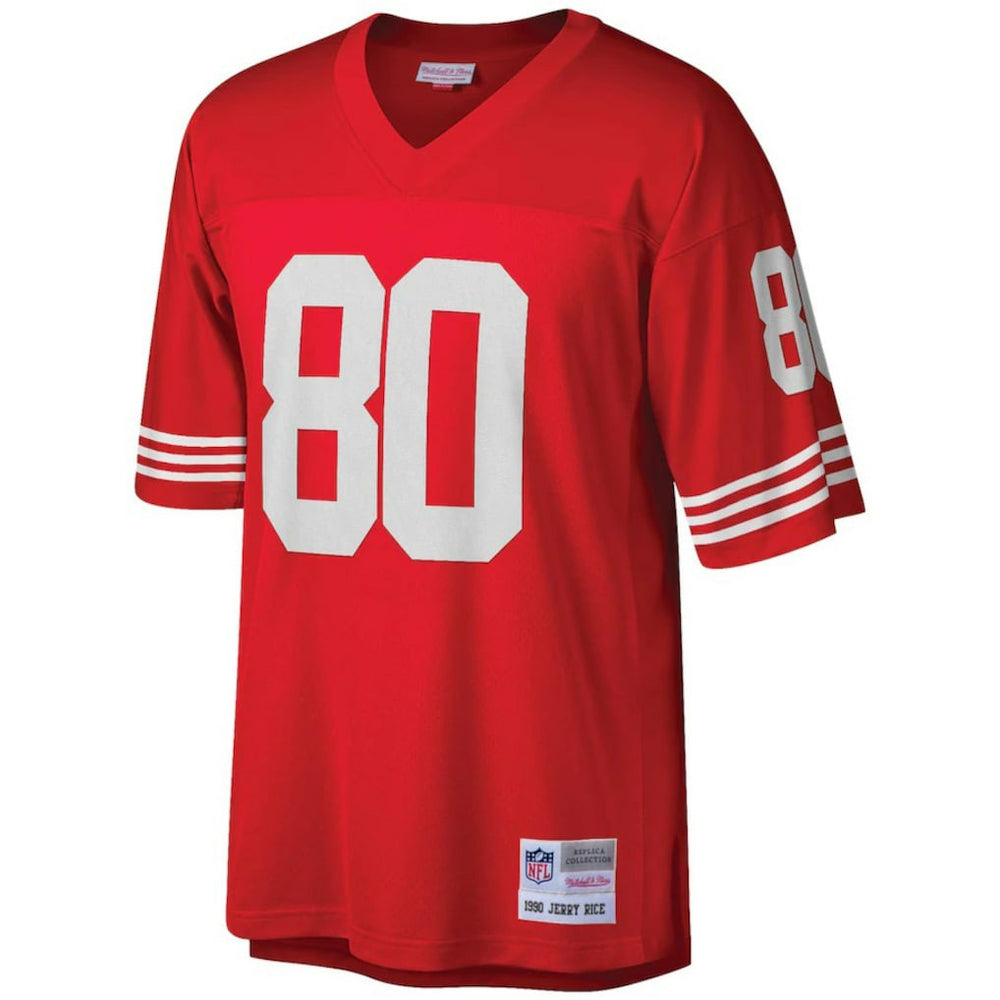 Jerry Rice San Francisco 49ers Big & Tall 1990 Retired Player Replica Jersey - Scarlet Jerseys
