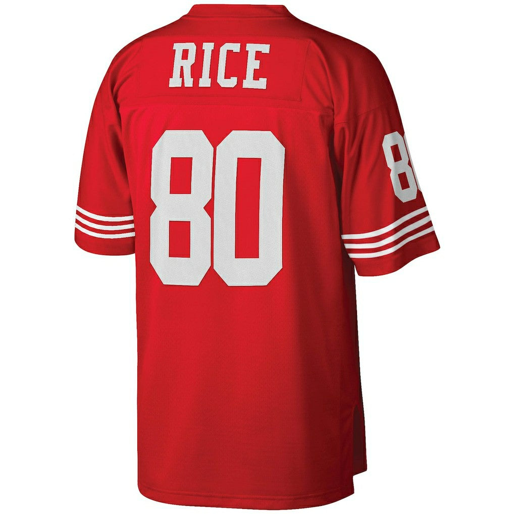 Jerry Rice San Francisco 49ers Big & Tall 1990 Retired Player Replica Jersey - Scarlet Jerseys