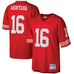Joe Montana San Francisco 49ers Big & Tall 1990 Retired Player Replica Jersey - Scarlet Jerseys