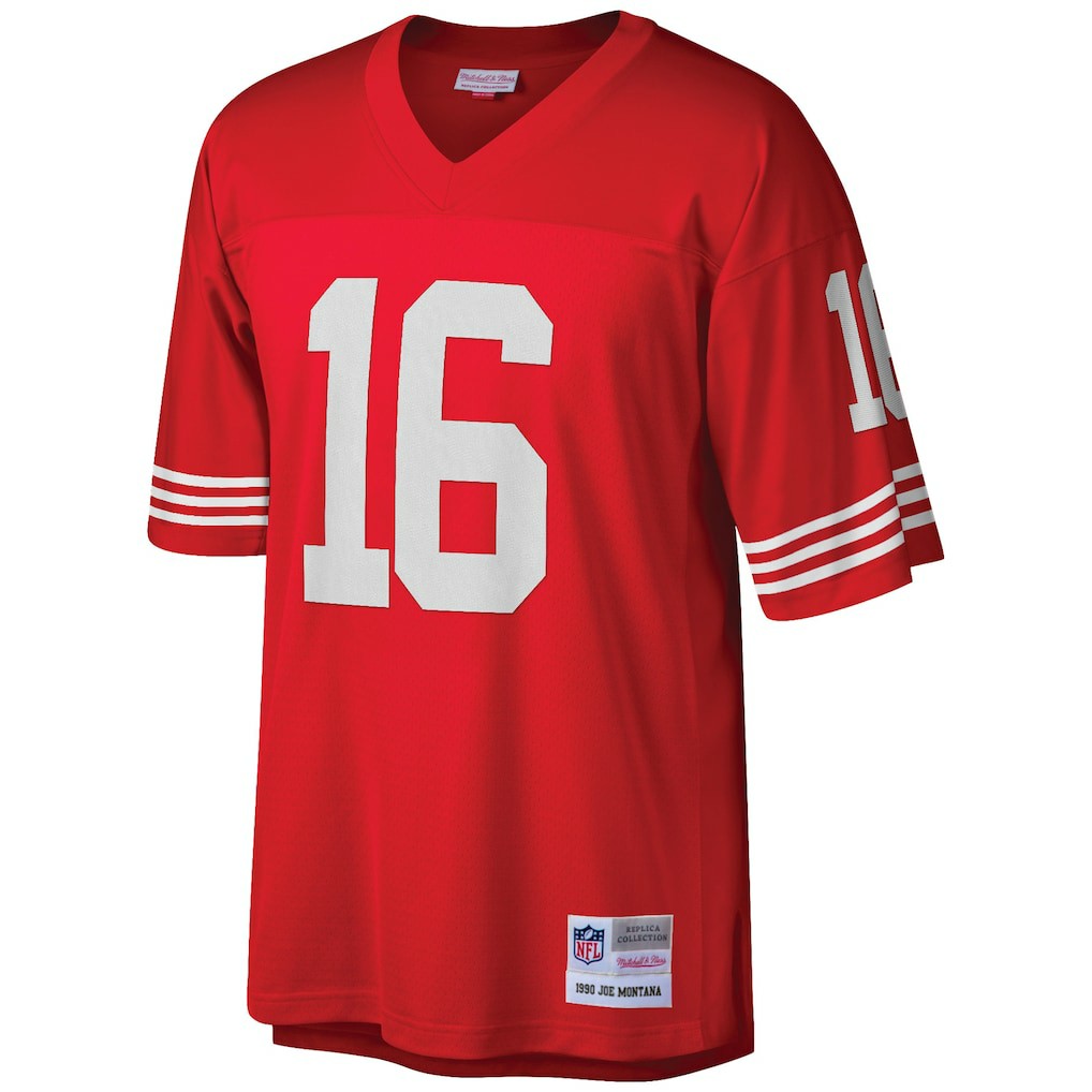 Joe Montana San Francisco 49ers Big & Tall 1990 Retired Player Replica Jersey - Scarlet Jerseys
