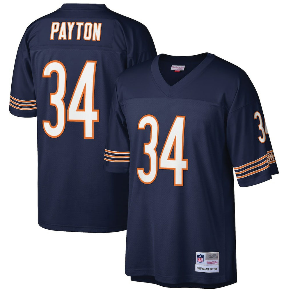 Walter Payton Chicago Bears Big & Tall 1985 Retired Player Replica Jersey - Navy Jerseys