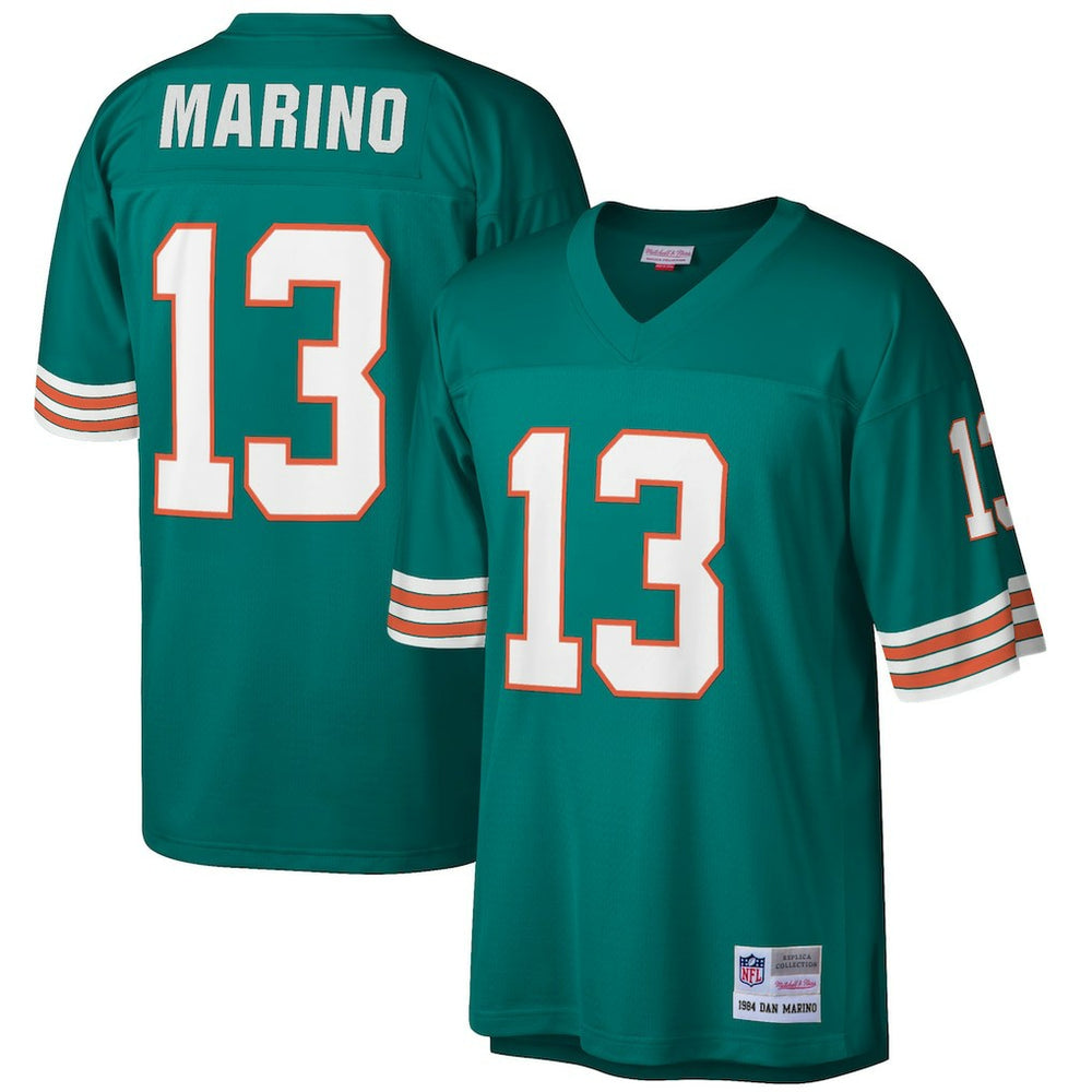Dan Marino Miami Dolphins Big & Tall 1984 Retired Player Replica Jersey - Aqua Jerseys