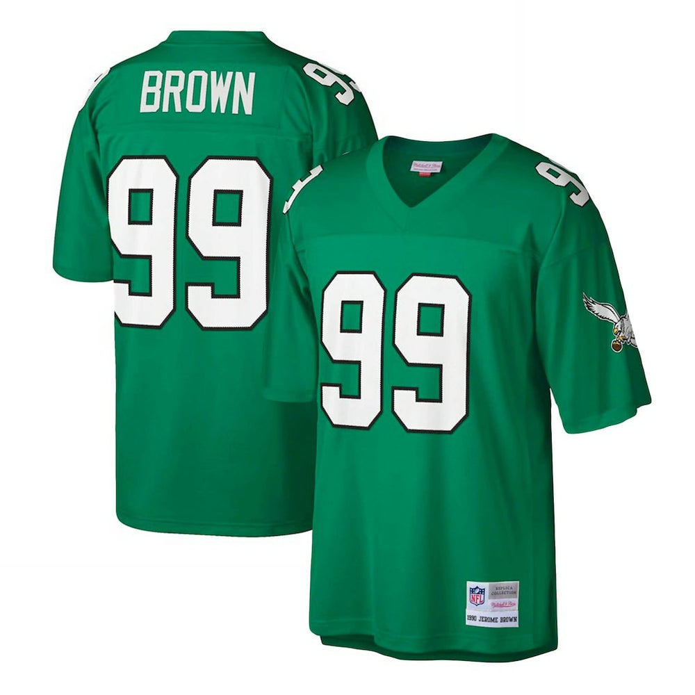 Jerome Brown Philadelphia Eagles Big & Tall 1990 Retired Player Replica Jersey - Kelly Green Jerseys