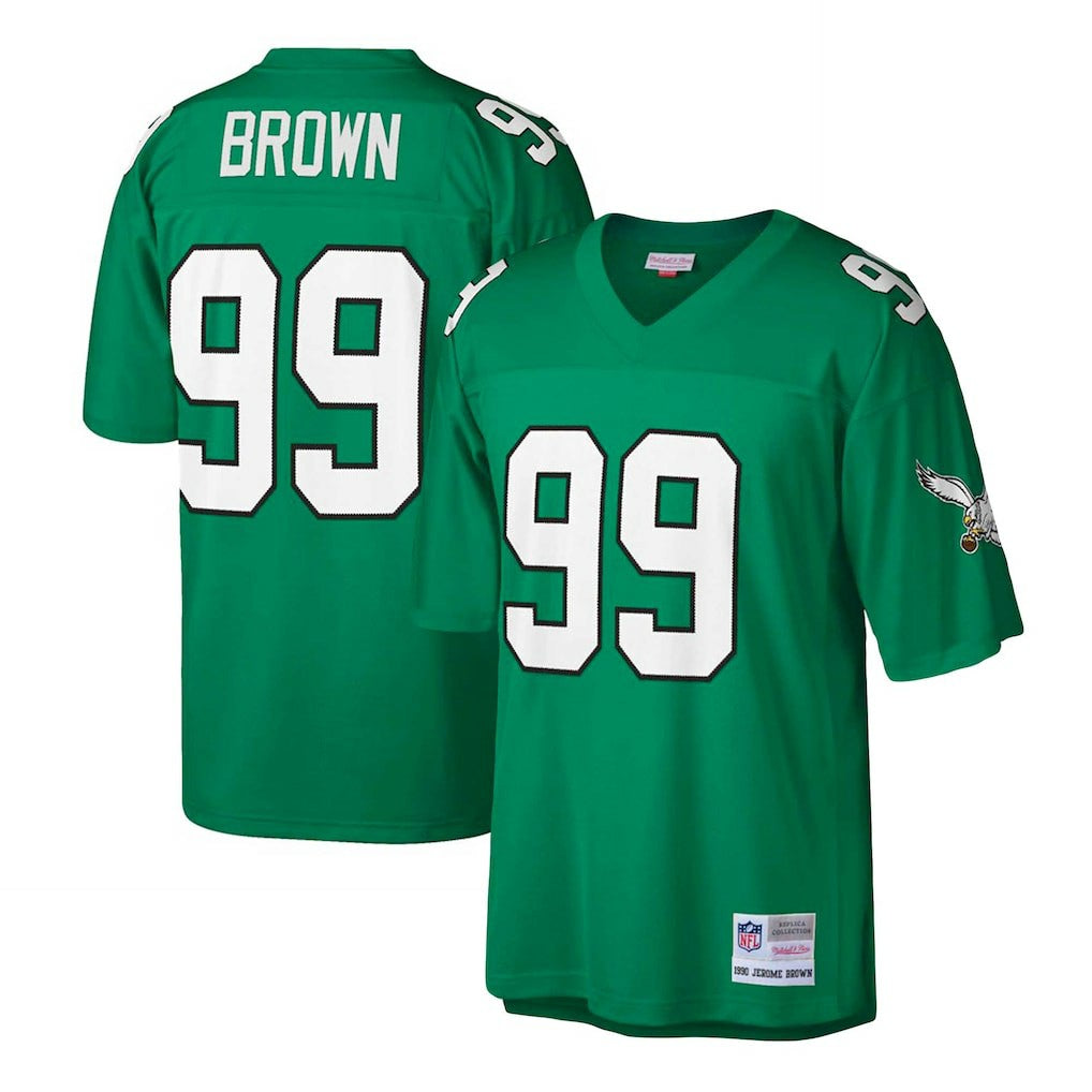 Jerome Brown Philadelphia Eagles Big & Tall 1990 Retired Player Replica Jersey - Kelly Green Jerseys