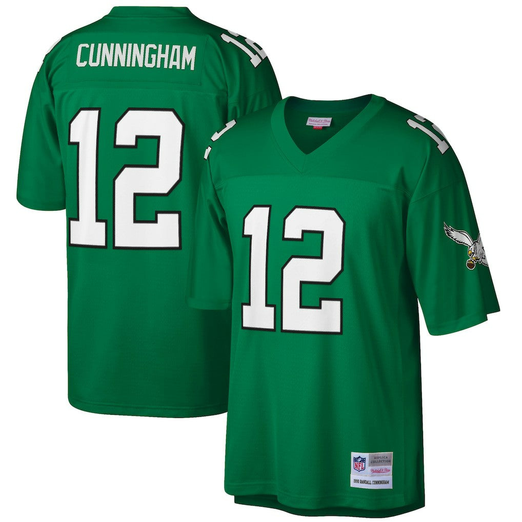 Randall Cunningham Philadelphia Eagles Big & Tall 1990 Retired Player Replica Jersey - Kelly Green Jerseys