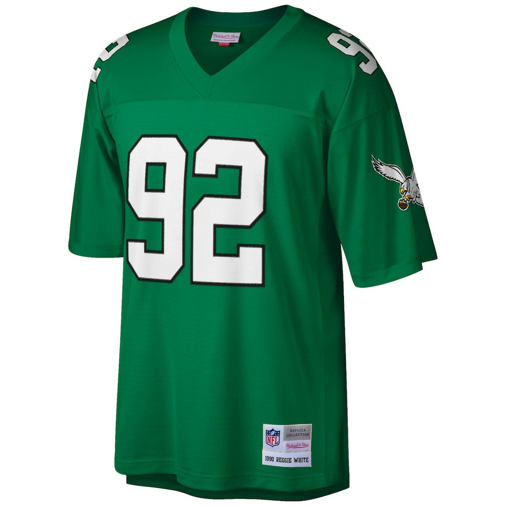 Reggie White Philadelphia Eagles Big & Tall 1990 Retired Player Replica Jersey - Kelly Green Jerseys