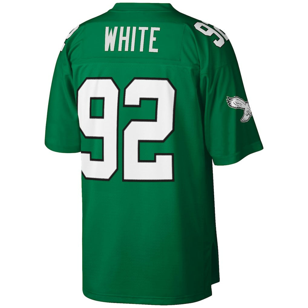Reggie White Philadelphia Eagles Big & Tall 1990 Retired Player Replica Jersey - Kelly Green Jerseys