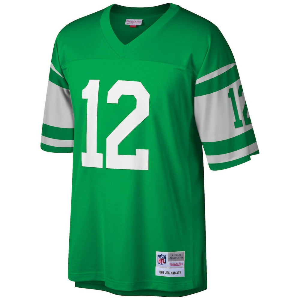 Joe Namath New York Jets Big & Tall 1968 Retired Player Replica Jersey - Green Jerseys