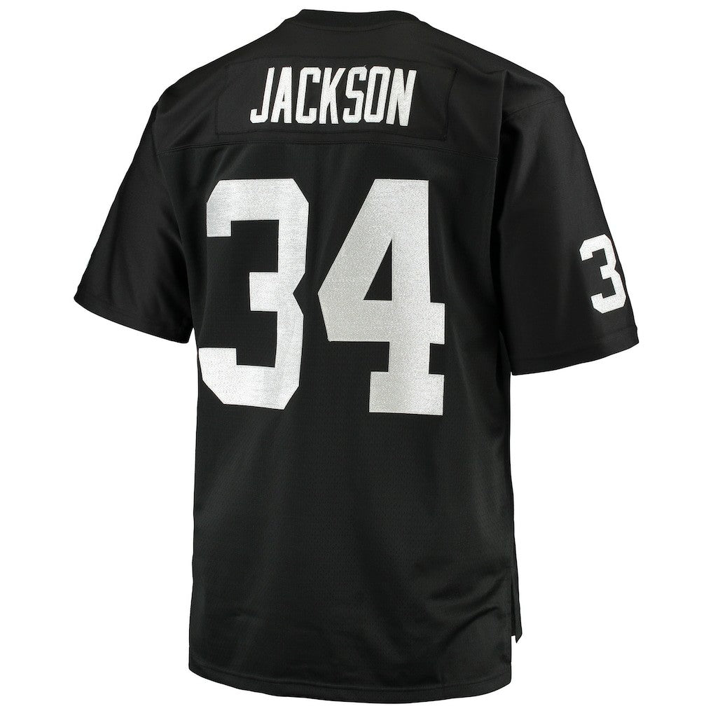 Bo Jackson Las Vegas Raiders Big & Tall 1988 Retired Player Replica Jersey - Black Jerseys