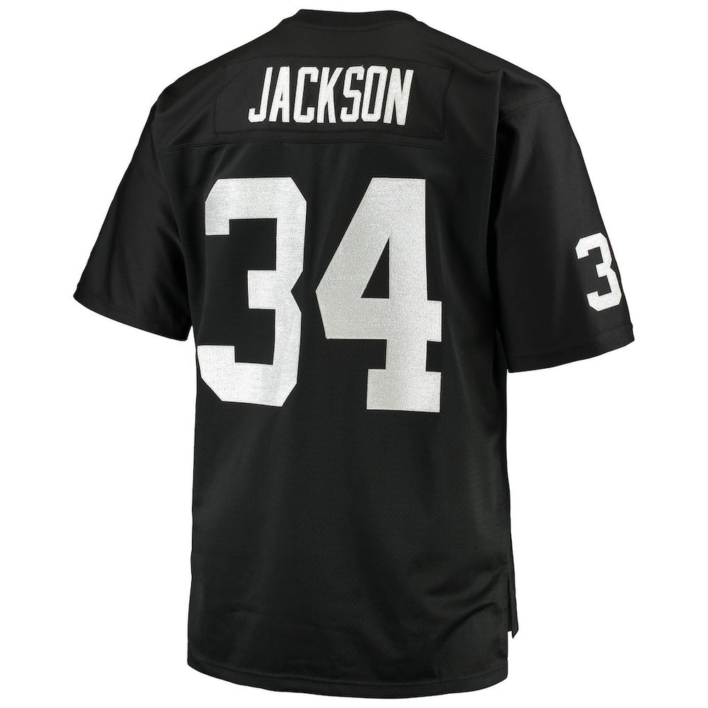 Bo Jackson Las Vegas Raiders Big & Tall 1988 Retired Player Replica Jersey - Black Jerseys
