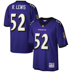 Ray Lewis Baltimore Ravens Big & Tall 2000 Retired Player Replica Jersey - Purple Jerseys