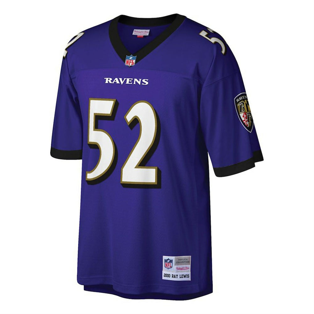 Ray Lewis Baltimore Ravens Big & Tall 2000 Retired Player Replica Jersey - Purple Jerseys