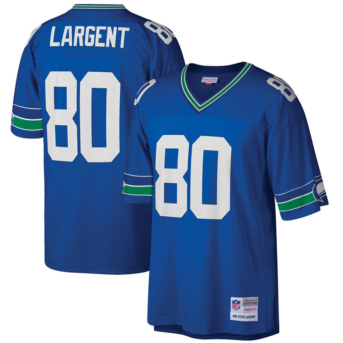 Steve Largent Seattle Seahawks Big & Tall 1985 Retired Player Replica Jersey - Royal Jerseys