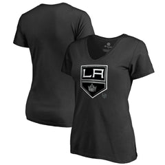 Los Angeles Kings Women's Core Smoke V-Neck T-Shirt - Black | US 3305751