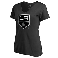 Los Angeles Kings Women's Core Smoke V-Neck T-Shirt - Black | US 3305751