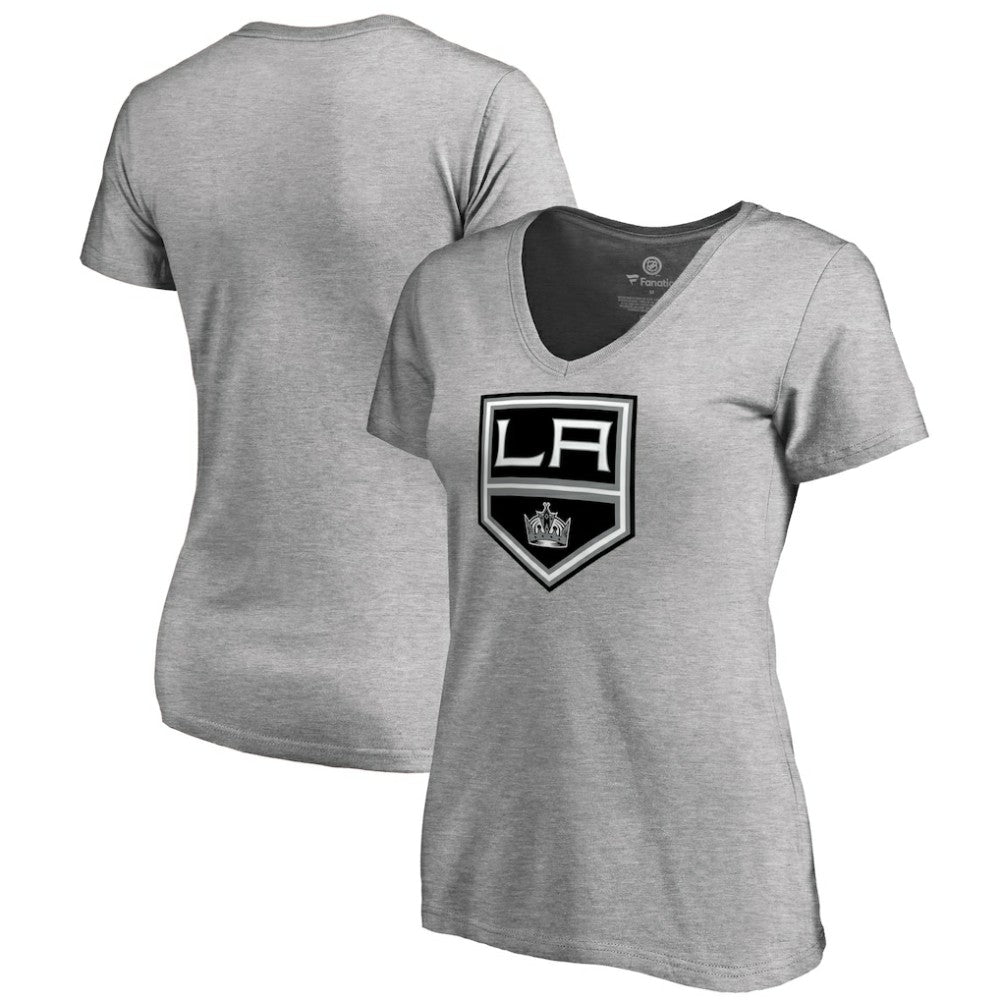 Los Angeles Kings Women's Team Alternate V-Neck T-Shirt - Heather Gray | US 3309994