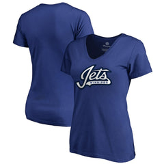 Winnipeg Jets Women's Team Alternate V-Neck T-Shirt - Blue | US 3310005