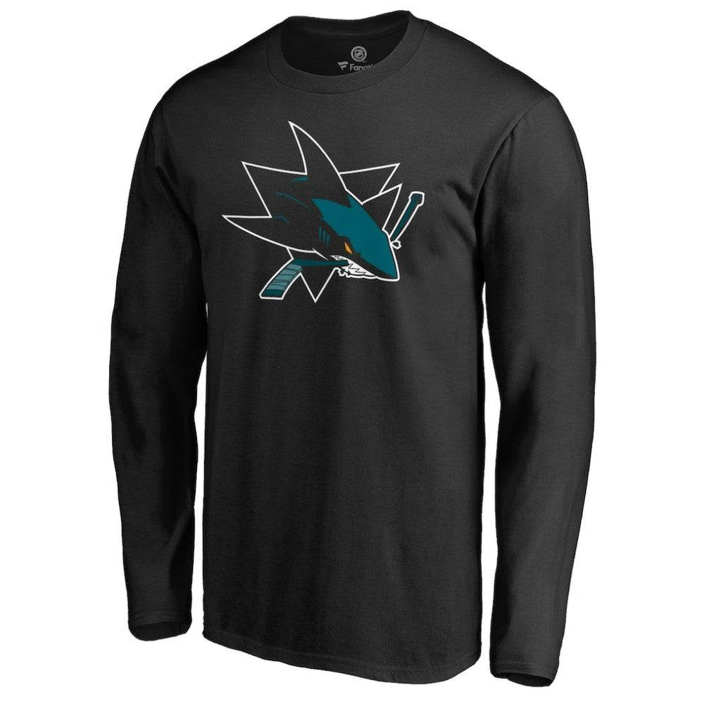 San Jose Sharks Team Alternate Long Sleeve T-Shirt - Black | US 3310093
